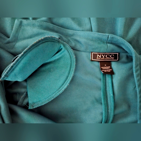 NYCC Jungle Dark Green Long Jacket Lightweight Elegant Layer Size Small - Picture 6 of 7